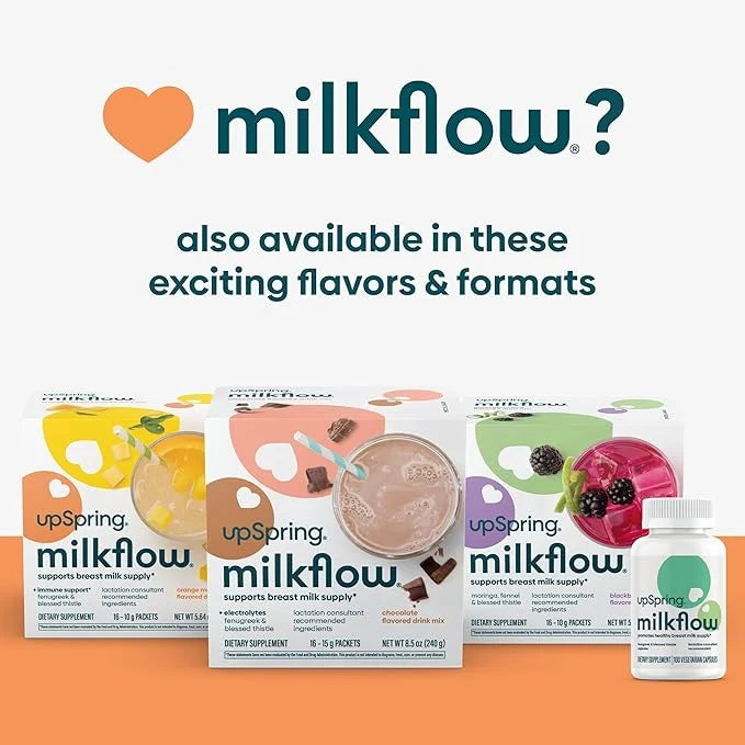 UpSpring Milkflow Immune Support Breastfeeding Supplement 16 Drink