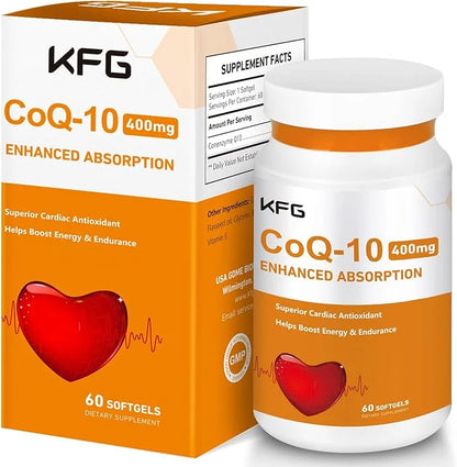 CoQ10 400mg Softgels, Coenzyme Q10 Supplements