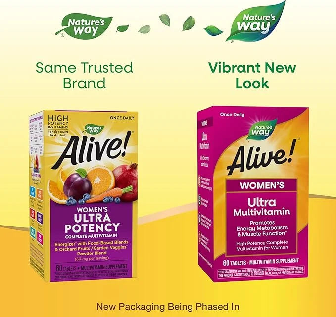 Nature's Way Alive! Women's Daily Ultra B12, 60 60 Tablets