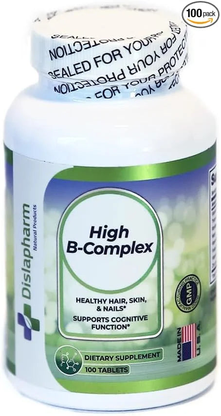 High B Complex Vitamins for Women B2, B6, B6, B12, B12, B1, B1, Vitamin 100 Tablets