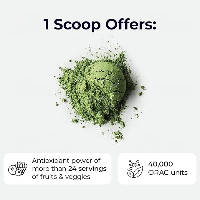 Paradise, ORAC Energy Greens Powder Extract, Super Antioxidants, Probiotics for Gut Health & Digestion, Vitamin C for Immu...