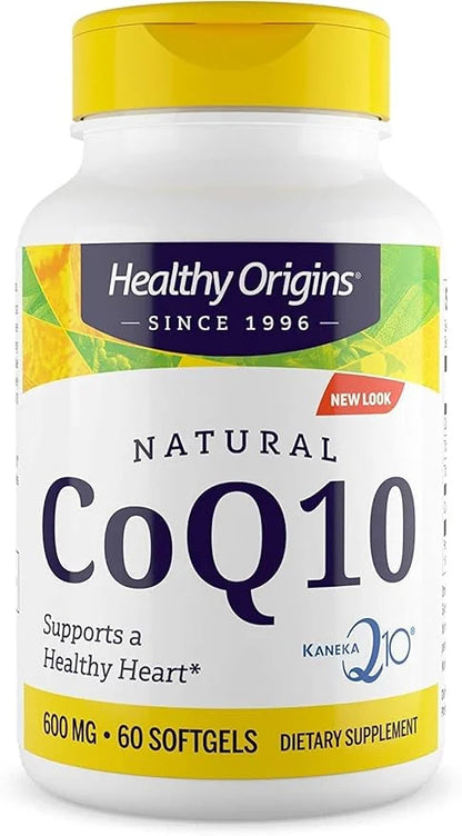 Healthy Origins CoQ10 (Kaneka Q10), 600 mg 60 Softgels