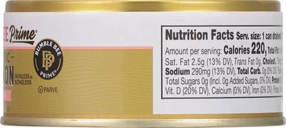 Bumble Bee Prime Atlantic Salmon, 5 oz Can - Premium Salmon - 24g Protein per Serving - Gluten Free & Kosher (Pack of 3) -...