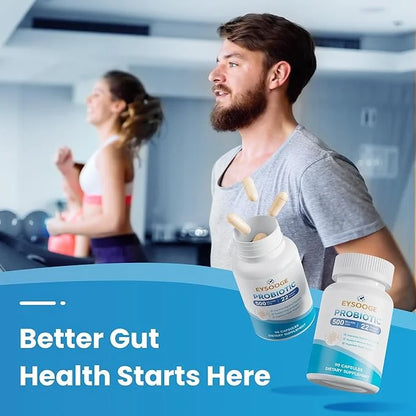Probiotics for Women and Men, 500 Billion CFU, 22 Strains + Organic Prebiotics, Daily Probiotics for Digestive, Immune, & ...