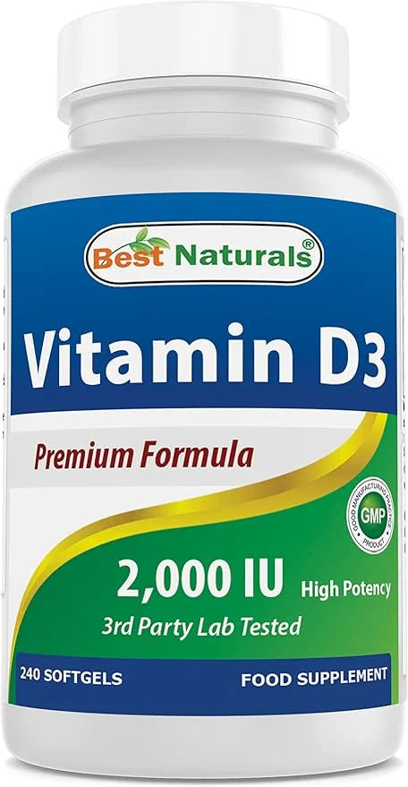 Best Naturals Vitamin D3 2000 IU 240 Softgels
