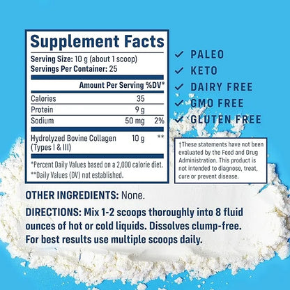 NativePath Collagen Peptides Protein 1 & 3 Collagen 8.8 oz (25 Servings)