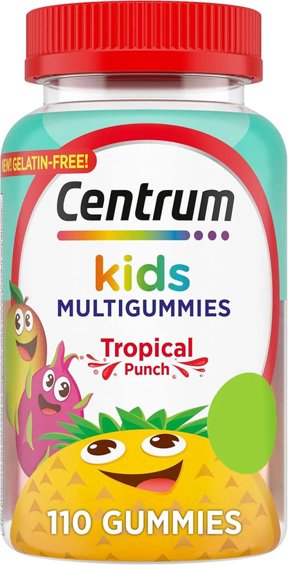 Centrum Kids Multivitamin Gummies, Tropical Punch, 110 Count, 110 Day
