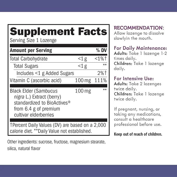 Nature's Way Sambucus Elderberry with Vitamin 30 Count