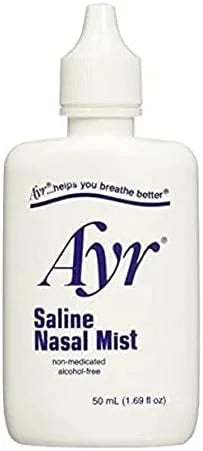 AYR Saline Nasal Mist, 1.69-Ounce Spray 2 Count 2)
