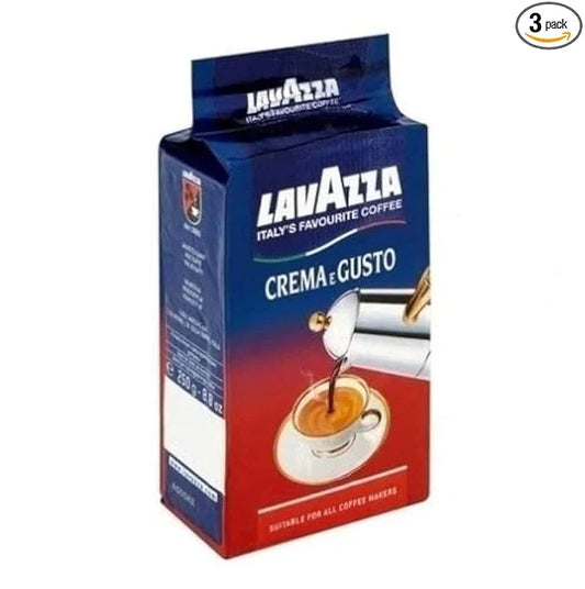 3x LAVAZZA CREMA E GUSTO Classico Ground Italian Coffee Espresso 250g - Product Image