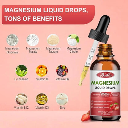 (2 Pack) Magnesium Glycinate 500mg Supplement,