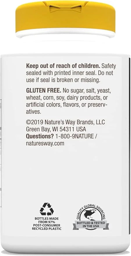 Nature's Way Calcium & Magnesium Mineral 750 mg 250 Capsules