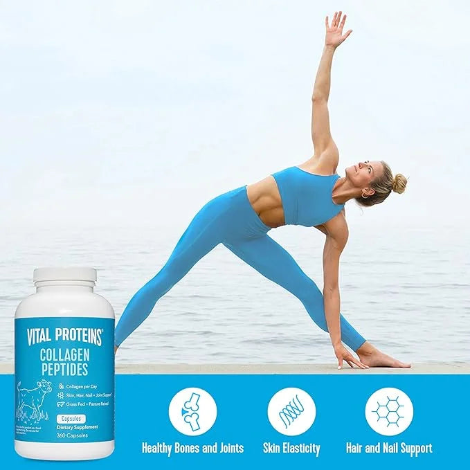 Vital Proteins Collagen Pills Supplement (Type 360 Collagen 3300mg Serving