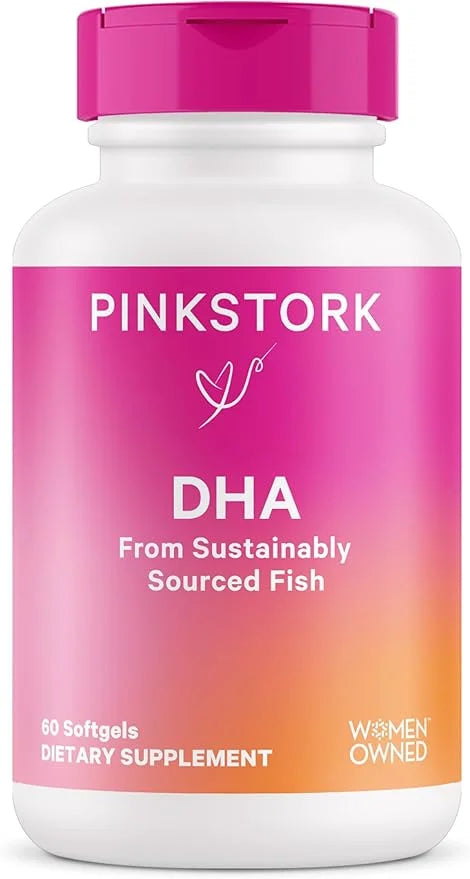 Pink Stork Prenatal DHA 540 mg 3 Fish 60 Softgels