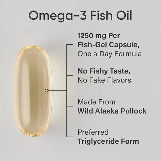 Sports Research Triple Strength Omega 3 1250mg from Omega3s EPA 30 Softgels
