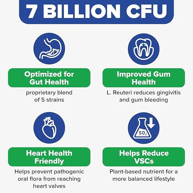 Oral Probiotics for Mouth Bad Breath Treatment for Adults - Dental Probiotics for Teeth and Gums - Oral Health Probiotics ...