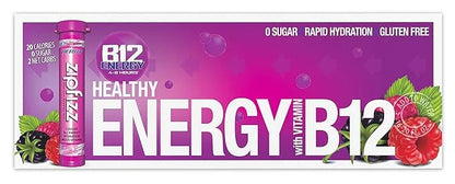 Zipfizz Daily Energy Drink Powder, Berry, 20 Pack | 3-in-1 Sustained Energy, Rapid Hydration, and Essential Vitamins | Sug...