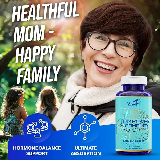 4-in-1 DIM Potent Complex 300mg - Estrogen Balance and Metabolism, Energy & Menopause Support Supplement with Bioperine (x...