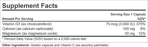 ANDREW LESSMAN Vitamin D3 3000 IU 60 Capsules