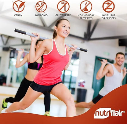 NutriFlair Turmeric Curcumin with Ginger and 180 Capsules 95% Curcuminoids