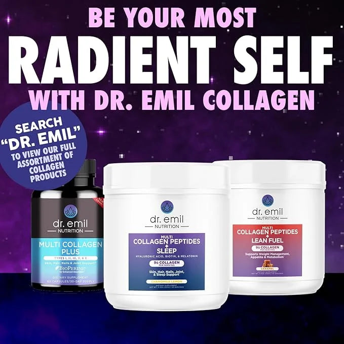 DR. EMIL NUTRITION Collagen Peptides Powder 5-HTP, Melatonin