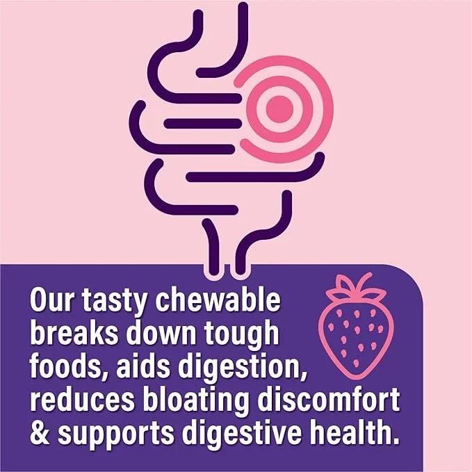 Anti Gas & Bloating Relief for Women and Men 7 Billion CFU – Chewable Probiotics & Lactobacillus Reuteri, Daily Digestive ...