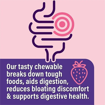 Anti Gas & Bloating Relief for Women and Men 7 Billion CFU – Chewable Probiotics & Lactobacillus Reuteri, Daily Digestive ...