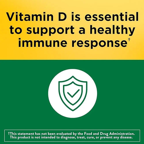 Nature Made Vitamin D3 2000 IU (50 mcg), 250 Softgels, 250 Day