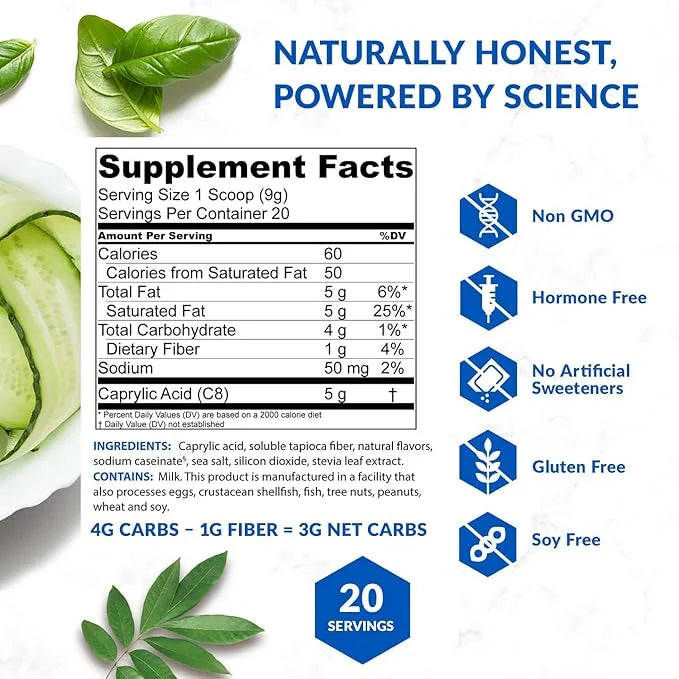 BioTrust Keto Elevate – C8 MCT Oil Powder – Ketogenic MCT Coffee Creamer, Keto Coffee Creamer – Clean Energy, Mental Focus...