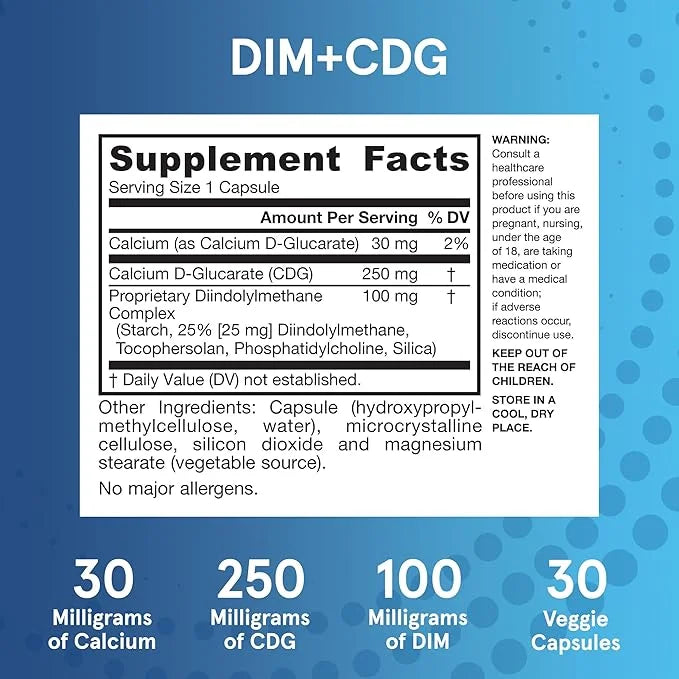 Jarrow Formulas® DIM + CDG, Dietary Supplement, Liver Detox Support for Healthy Hormone Regulation and General Wellness, 3...