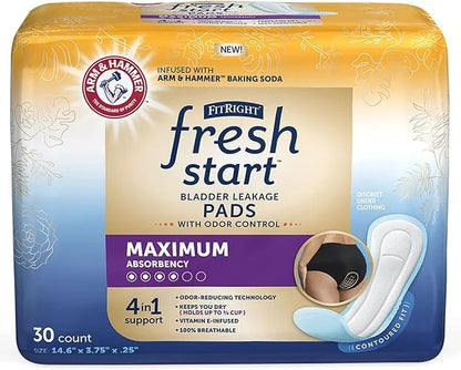 FitRight Fresh Start Postpartum and Incontinence (30 Count) (30 Count, 1)