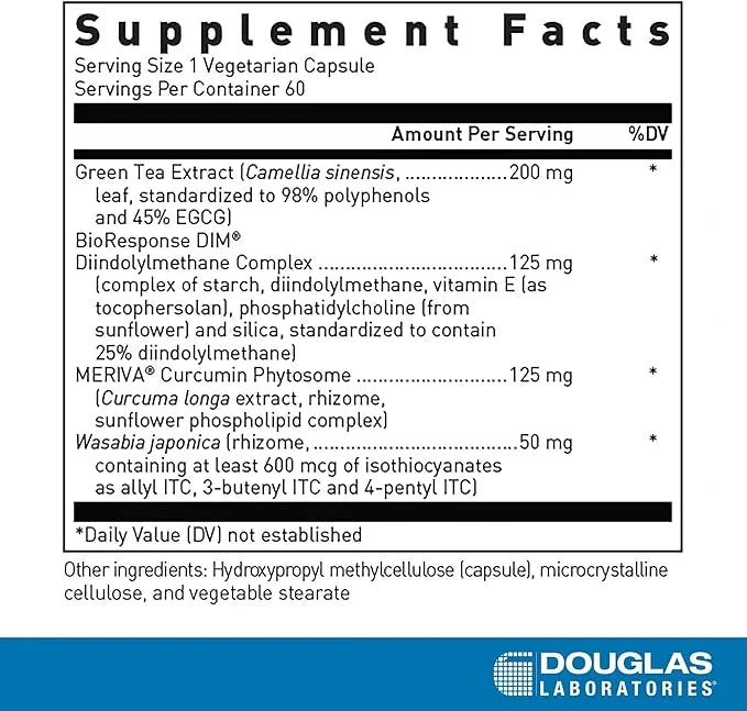 Douglas Laboratories DIM Enhanced - Supports Hormone Balance, Cellular Health & Detox* - With Antioxidants, Green Tea Extr...