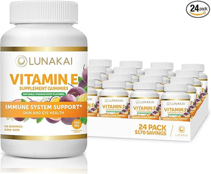 Vitamin E Gummies with Vitamin C 250mg (400IU) (400IU) Vit 24 Pack