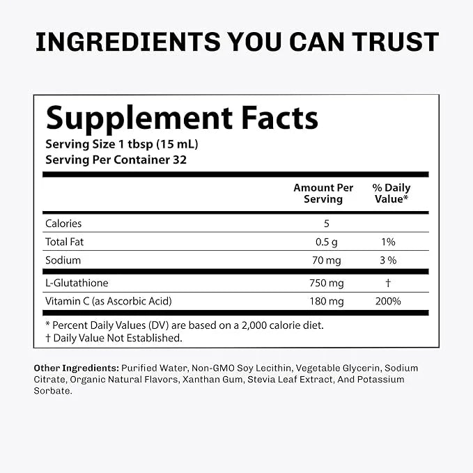 Aurora Nutrascience, Mega-Liposomal Liquid Glutathione + Vitamin C, Antioxidant, Immune System Support, 750 mg per Serving...