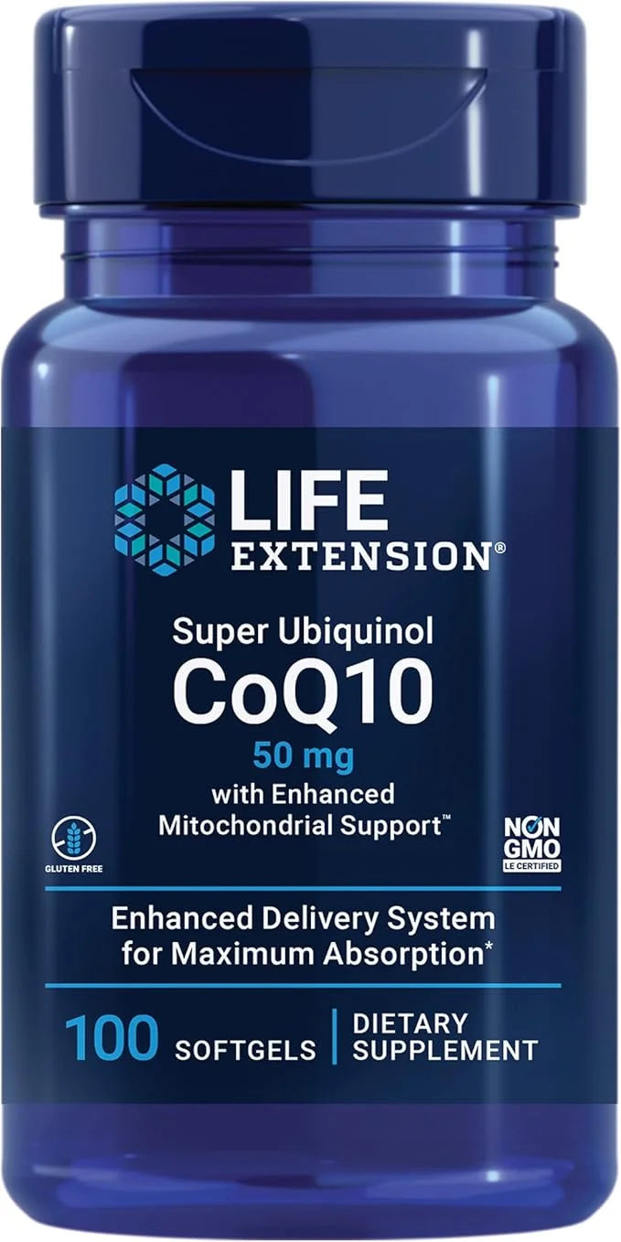 Life Extension Super Ubiquinol CoQ10 50 mg, 100 softgels