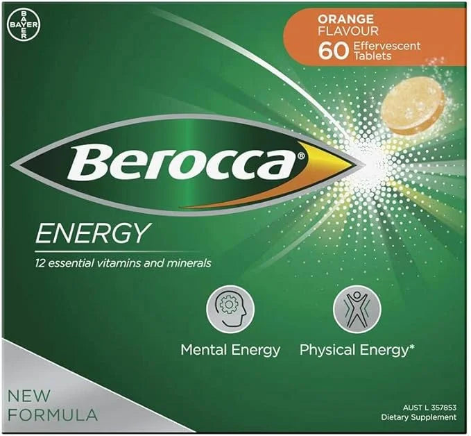 Berocca Energy Vitamin B & C 60 Pack
