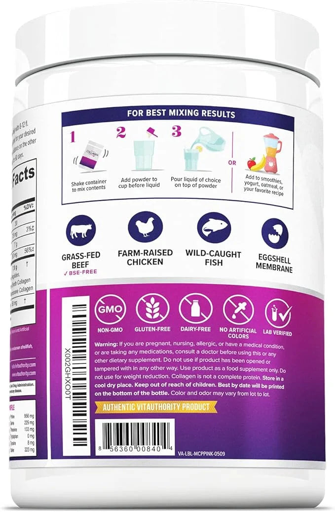 Multi Collagen Peptides Powder for Women
