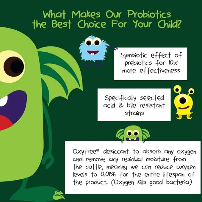 6 Billion CFU Kids Probiotics 10x More 2 Months