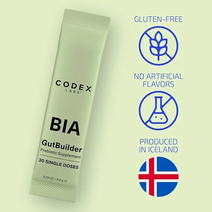 Codex Labs BIA GutBuilder – Supports Gut Health & Immunity - Fortifies Gut Microbiome & Skin Barrier with Prebiotics & Sup...