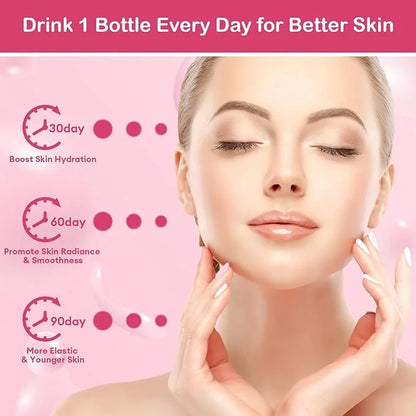 Collagen Drink with 6000mg Marine Collagen 0.85 Fl.Oz(25ml)x30 Fl.Oz(25ml)x30 Bottles,