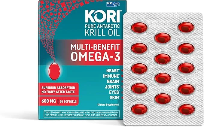 Kori Krill Oil Omega 3 600 mg 112 Softgels