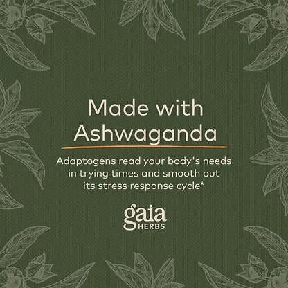 Gaia Herbs, Ashwagandha Root Vegan Liquid 60-Count (Pack 1)