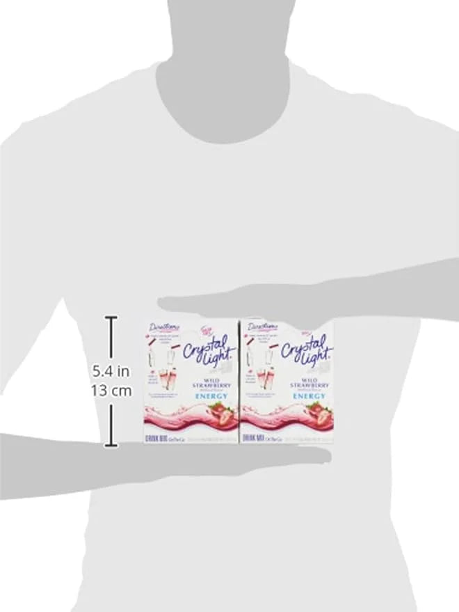 Crystal Light Energy Strawberry On-The-Go Powdered Drink Mix 30 Count - Product Image