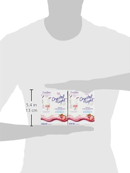 Crystal Light Energy Strawberry On-The-Go Powdered Drink Mix 30 Count - Product Image