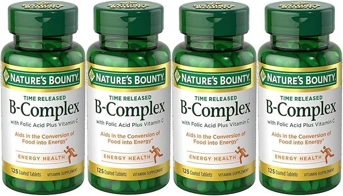 Nature's Bounty B-Complex with Folic Acid 125 Tablets 4)