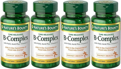 Nature's Bounty B-Complex with Folic Acid 125 Tablets 4)