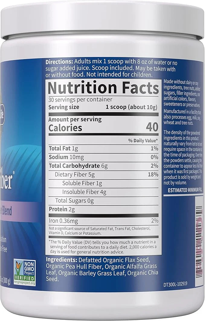 Garden of Life Organic Unflavored Fiber 30 servings