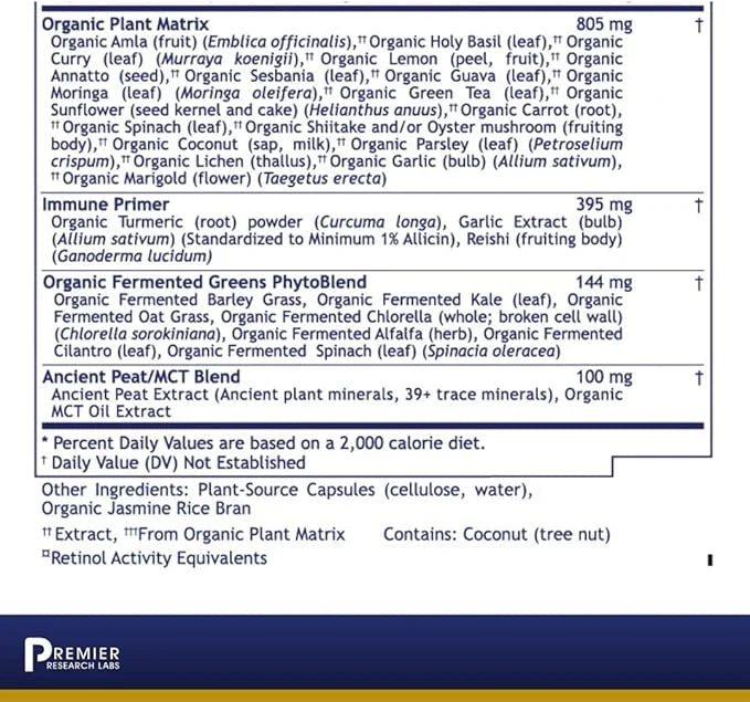 Premier Research Labs Multi-Vitamin: Immune, Brain 120 Plant-Sourced