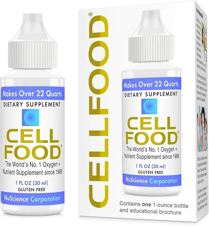 Cellfood Oxygen Boost, 1 fl oz - Liquid Oxygen Supplement for Lymphatic Drainage, Altitude Sickness, Jet Lag, Fatigue, Hea...