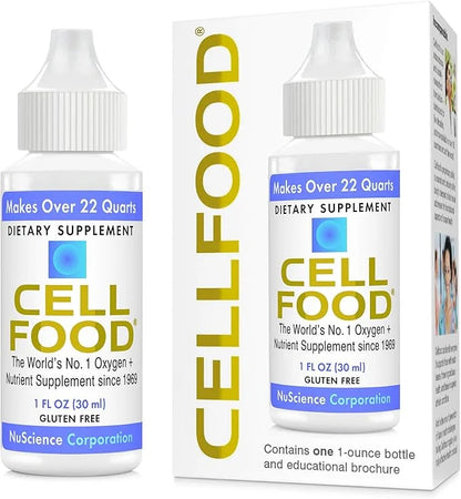 Cellfood Oxygen Boost, 1 fl oz - Liquid Oxygen Supplement for Lymphatic Drainage, Altitude Sickness, Jet Lag, Fatigue, Hea...